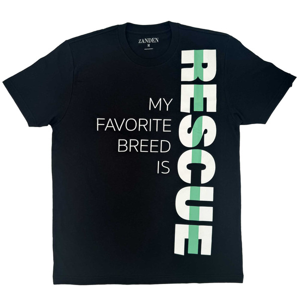 Zanden Adults' Unisex Rescue T-Shirt, Medium - Black