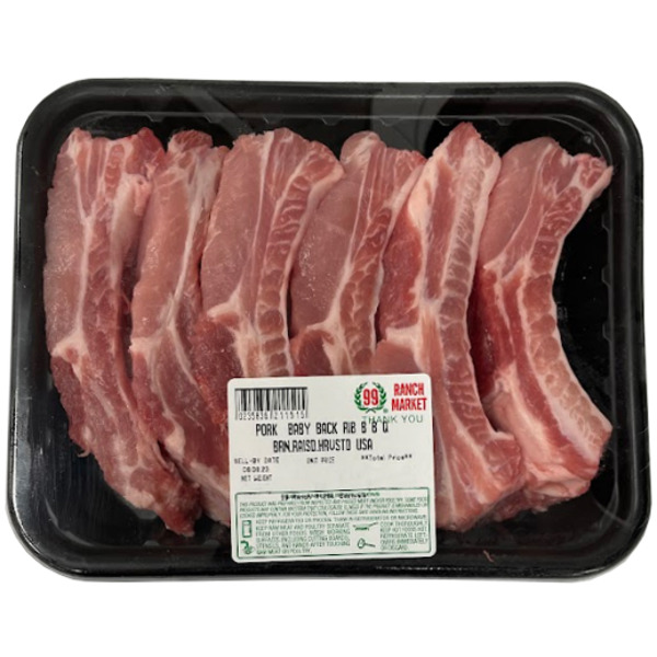 Natural Pork Baby Back Rib BBQ
