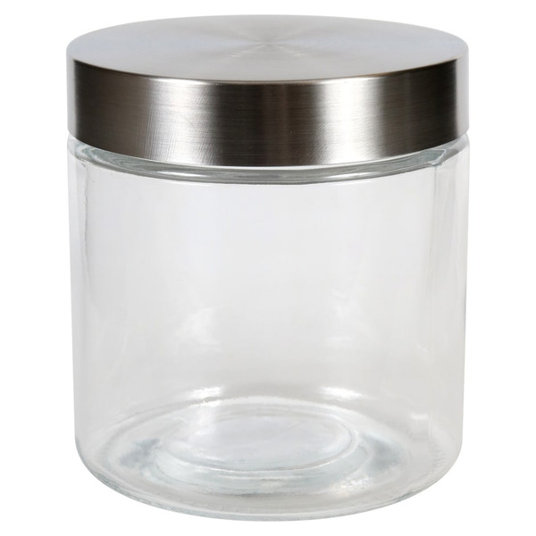 Dollar Tree Stores 29.75-Fluid Ounce Glass Jars With Stainless