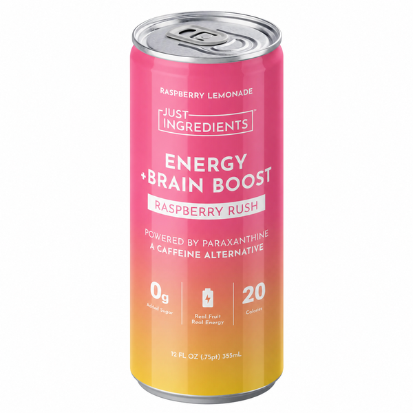 Just Ingredients Raspberry Rush Energy + Brain Boost Drink Same
