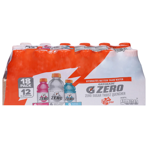 Gatorade Thirst Quencher, Zero Sugar, Berry/Glacier Cherry/Glacier