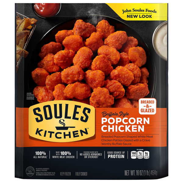 Soules Kitchen Breaded & Glazed Buffalo Style Popcorn Chicken Same