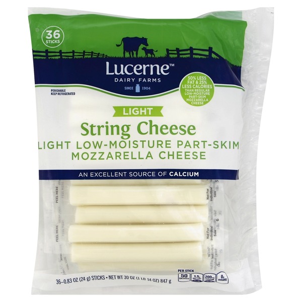 Lucerne Light String Cheese Mozzarella Cheese from Vons Instacart