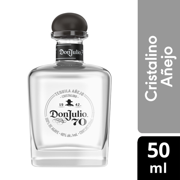 Don Julio 70 Tequila Anejo Cristalino, 50 mL Same-Day Delivery or