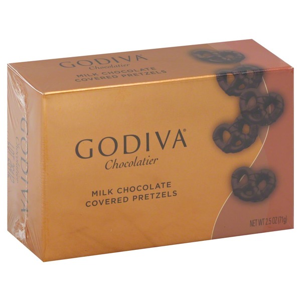 Godiva Chocolatier Pretzels, Milk Chocolate Covered (2.5 oz) Instacart
