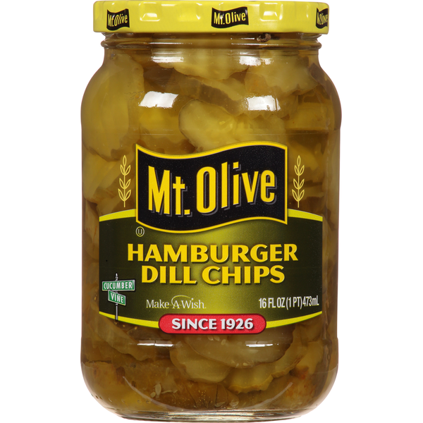 Mt. Olive Hamburger Dill Pickle Chips