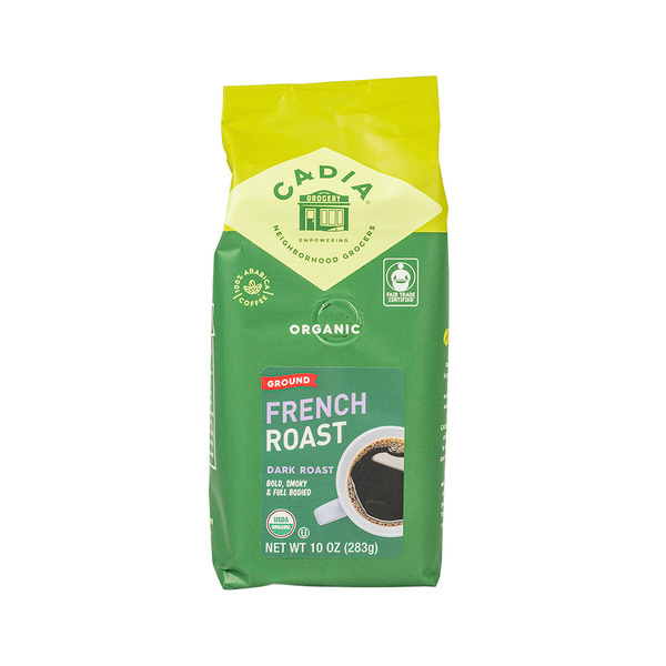 CADIA Dark Roast French Roast Organic 100% Arabica Ground Coffee