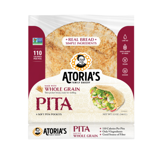 Papa Pita Greek Flat Bread White, 12 Friendly Vegan bag ct GMO one NON