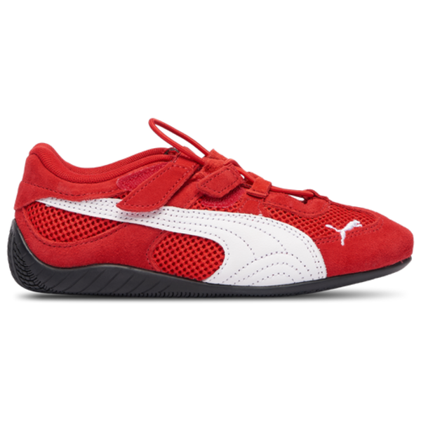 PUMA Girls' Speedcat Go Preschool Running Shoes, Size 1.0 - Red/White