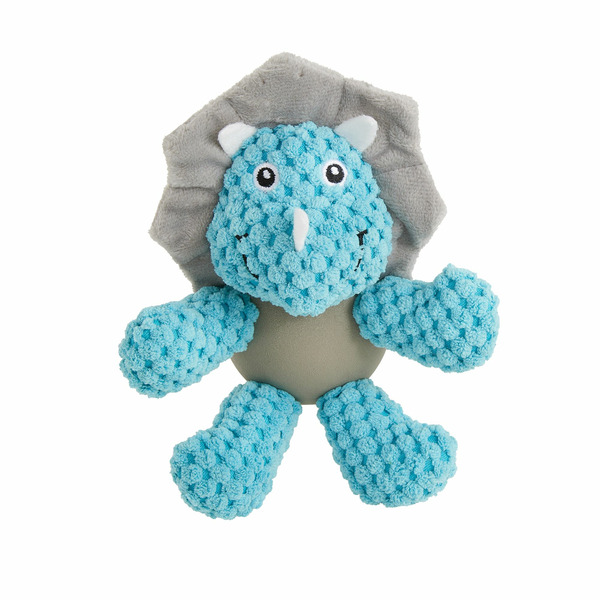 Joyhound Belly Plush Triceratops Squeaky Dog Toy, Large