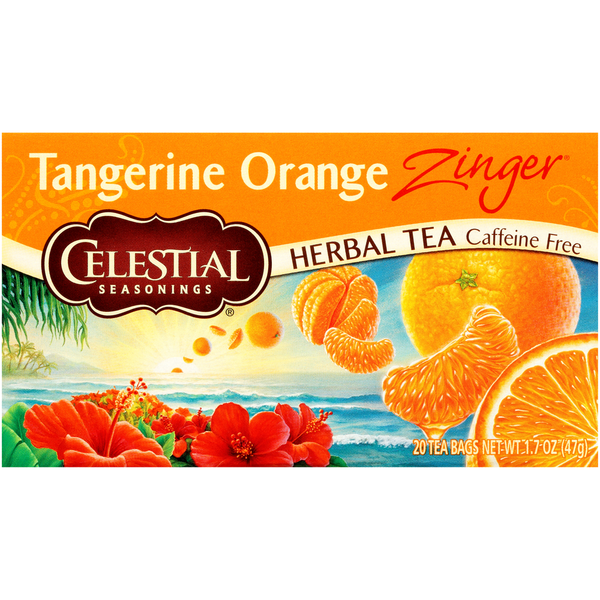 Celestial Seasonings Zinger Tangerine Orange Caffeine Free Herbal
