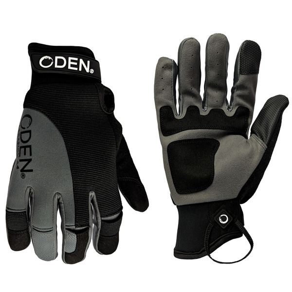 ODEN M Gray Synthetic leather Utility Gloves 1 -Pairs
