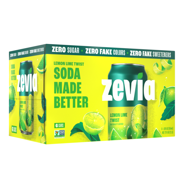 Lemon Zevia Lemon Lime Twist 6 Pack Same-Day Delivery or Pickup