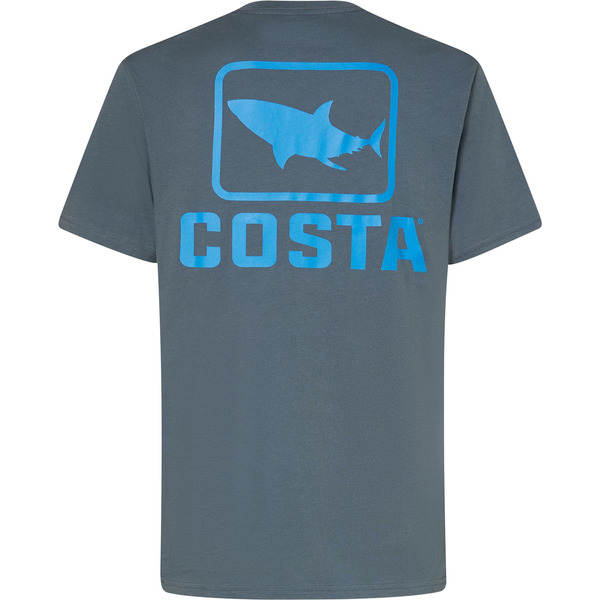 Costa Emblem Bass Short Sleeve Tubular-Knit Graphic T-Shirt, XL - Shark