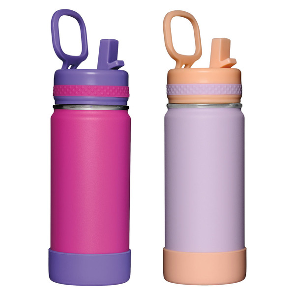 CROFTON 2 Pack Stainless Steel Bottles - Pink & Purple Same-Day Delivery or Pickup