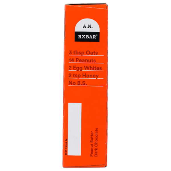 Rxbar Peanut Butter Dark Chocolate A.M. Protein Bars 5 Pack
