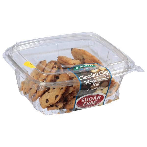 Spaans Chocolate Macadamia Nut Cookies, Sugar-Free Same-Day