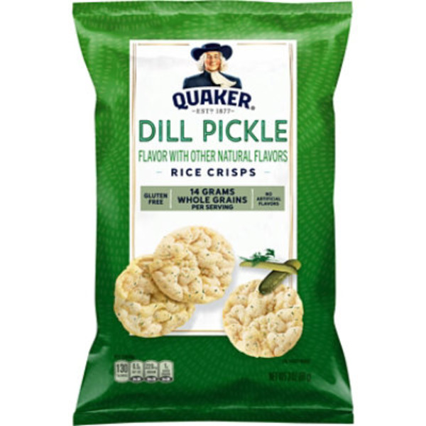 Quaker Rice Crisps, Dill Pickle
