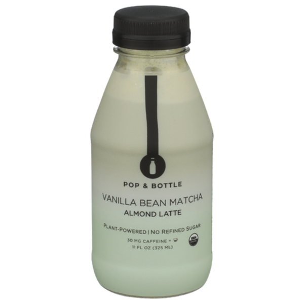 Pop & Bottle Organic Vanilla Bean Matcha Almond Latte