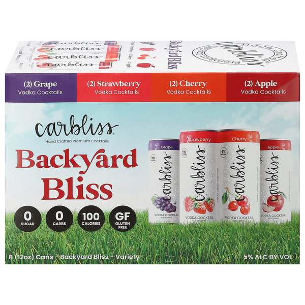 Carbliss Backyard Bliss Vodka Cocktails Same-Day Delivery or