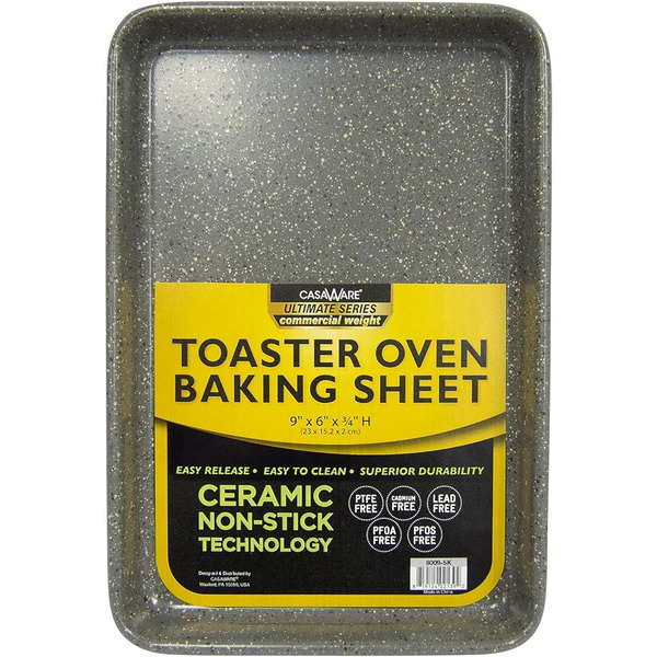 casaWare 9" x 6" Ultimate Series Ceramic Non-Stick Toaster Oven Baking Sheet