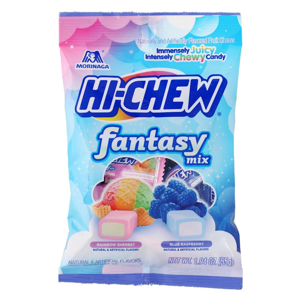 Hi-Chew Fantasy Mix Rainbow Sherbet/Blue Raspberry Chewy Candy
