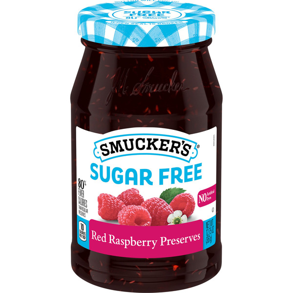 Smucker's Sugar Free Red Raspberry Preserves Sweetened with Splenda