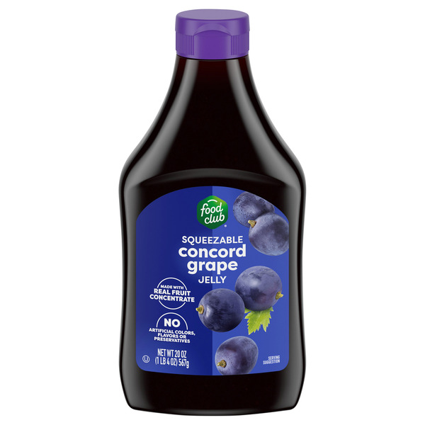Food Club Concord Grape Squeezable Jelly Same-Day Delivery or