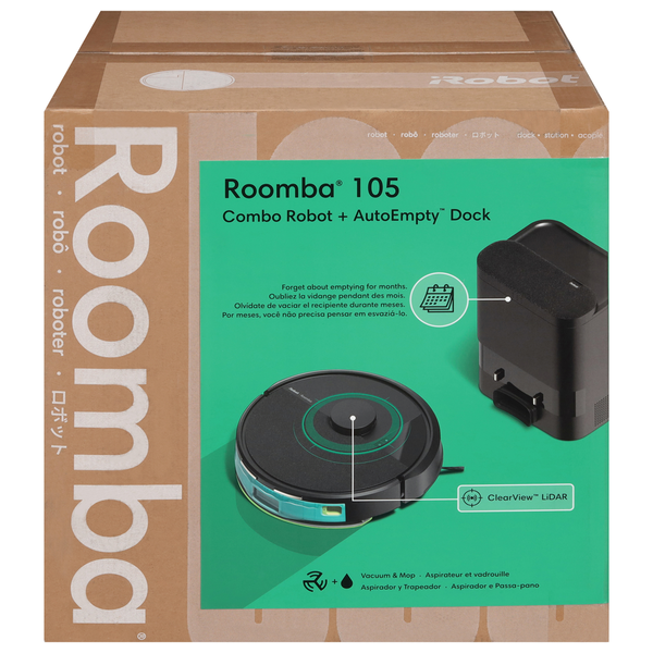 iRobot Roomba 105 Combo Robot + AutoEmpty Dock