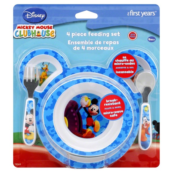 The First Years Mickey Mouse 4 Piece Feeding Set