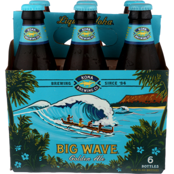 Kona Brewing Co. Brewing Co. Big Wave Golden Ale Beer, 6 Pack Beer