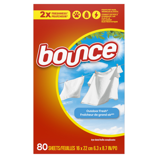 Bounce Dryer Sheets, Outdoor Fresh