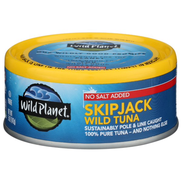 Wild Planet 100% Pure Wild Skipjack Tuna No Salt Added