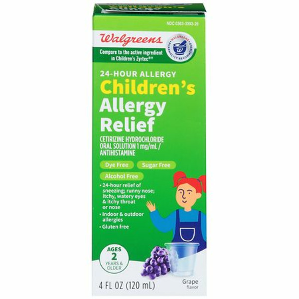 Walgreens Walgreens Children's Dyefree Walzyr, Grape Flavor SameDay