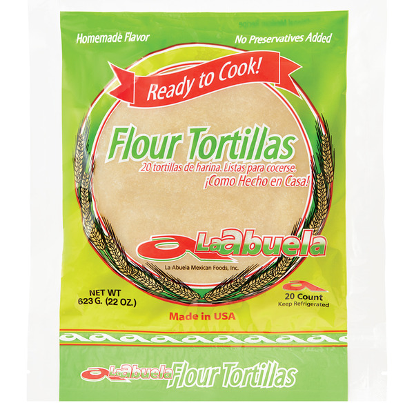 La Abuela 6.5" Refrigerated Flour Tortillas