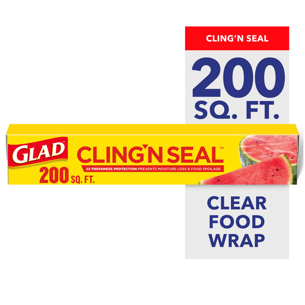 G RAP!!SILKY SLIM/2枚SET Glad Cling 'N Seal Plastic Food Wrap, 200 sq ft Same-Day Pickup