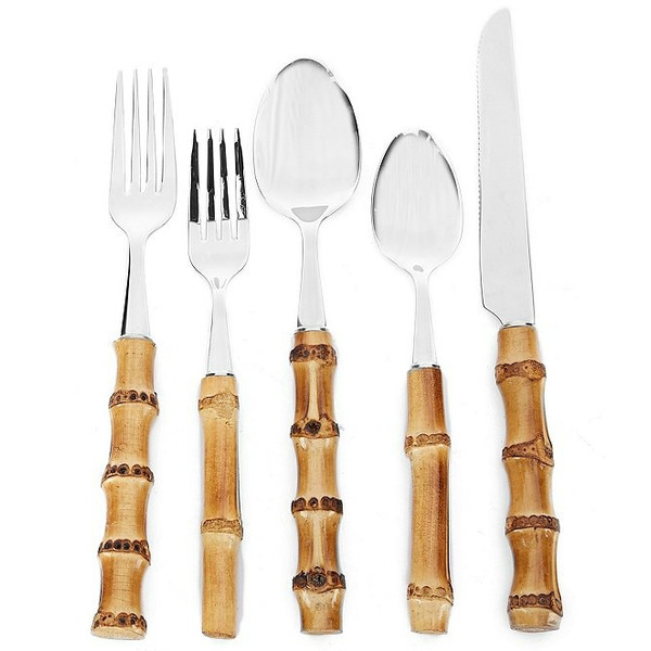 Southern Living 20-Piece Bamboo Flatware Set