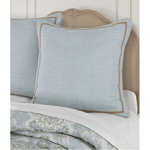 J. Queen New York Pasadena Jute Trimmed Framed Euro Sham