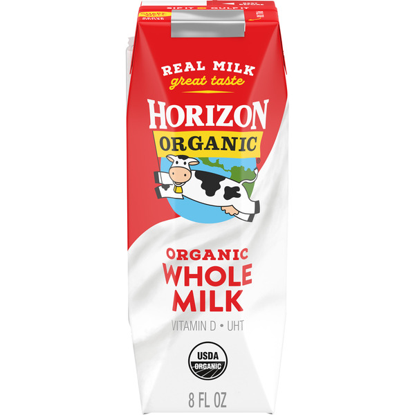 Horizon Organic Shelf Stable Whole Milk Box, 8 fl oz Same-Day