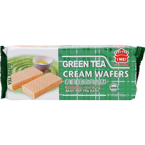 I-Mei Green Tea Cream Wafers