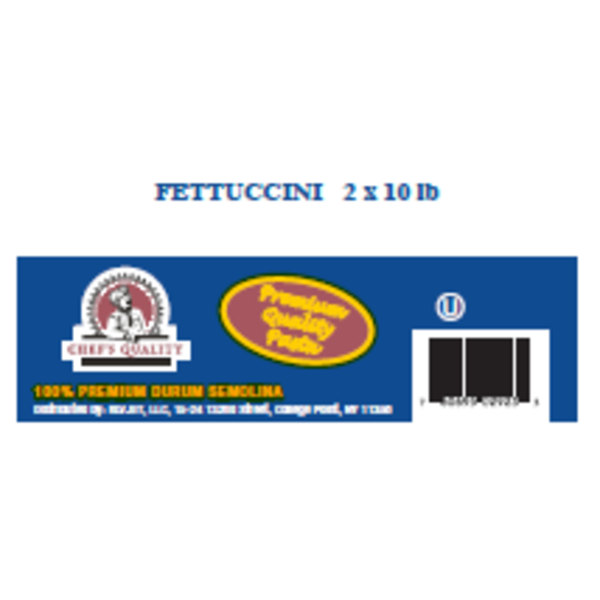 Chefs' Quality - Fettuccini Pasta - 2/10 lbs