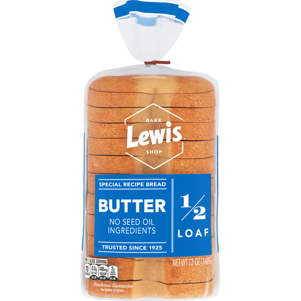 Lewis Bake Shop Butter Half Loaf White Bread Same-Day