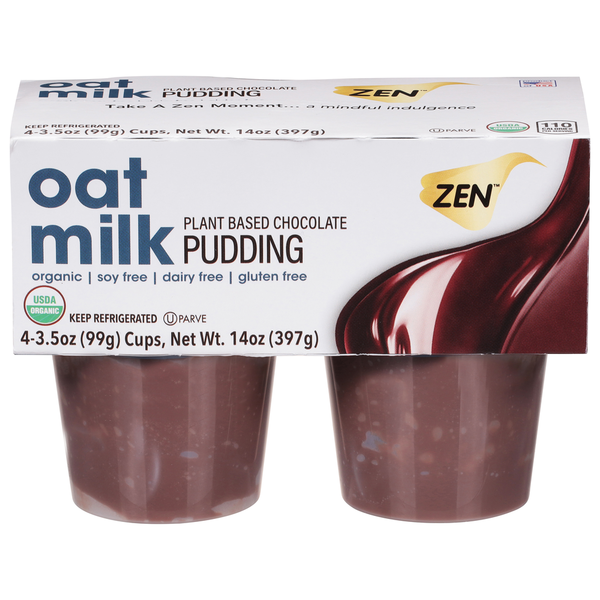 Zen Pudding, Plant Based Chocolate, Oat Milk Same-Day Delivery or