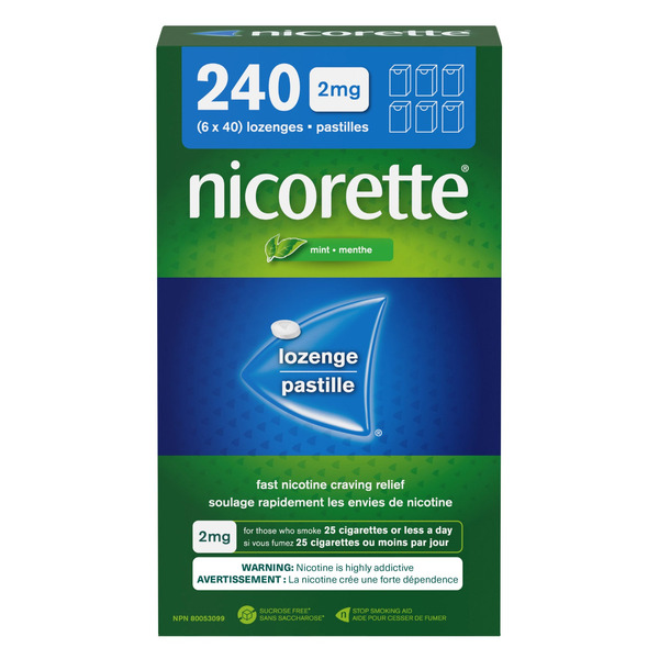 Nicorette Nicotine Mint 4mg 240 lozenge