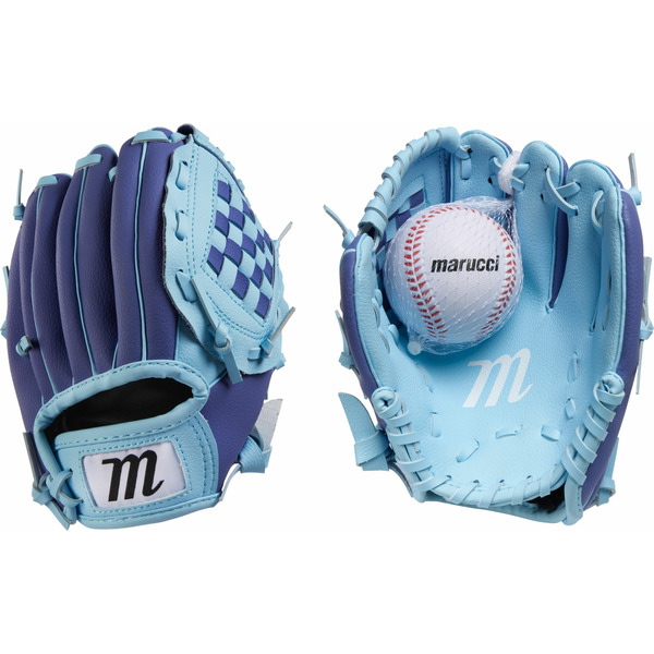 Marucci Youth Backyard Softball Glove & Ball Set - Purple & Blue