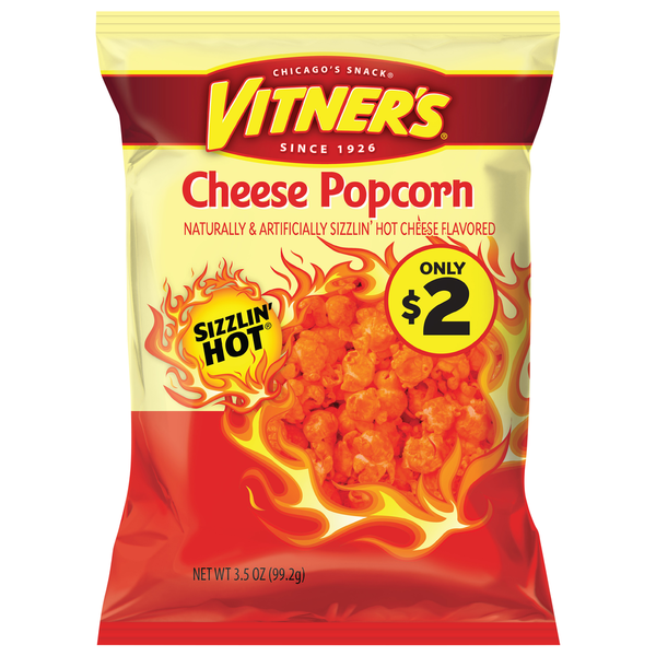Vitner's Popcorn, Cheese, Sizzlin' Hot Same-Day Delivery or Pickup