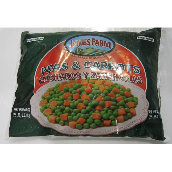 Frozen James Farm - IQF Peas & Carrots - 2.5 lbs