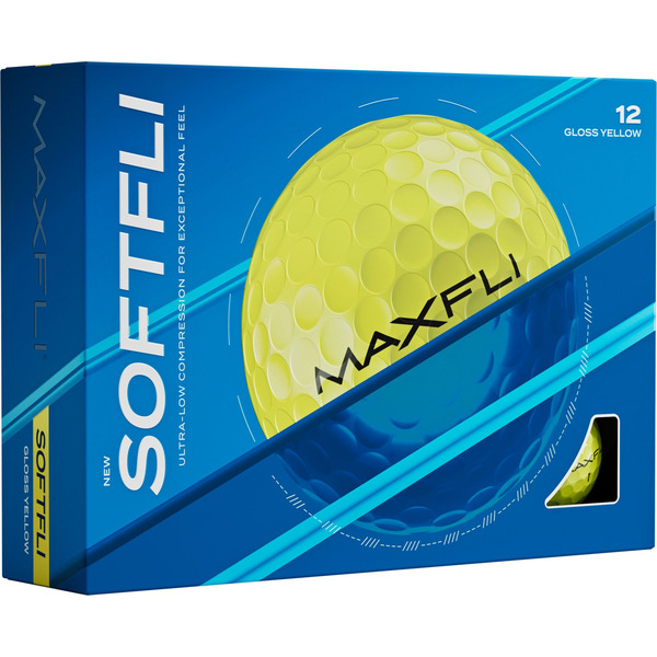 Maxfli Softfli Golf Balls - Gloss Yellow