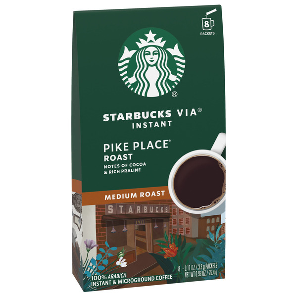 Starbucks VIA Pike Place Medium Roast Instant Coffee Same-Day