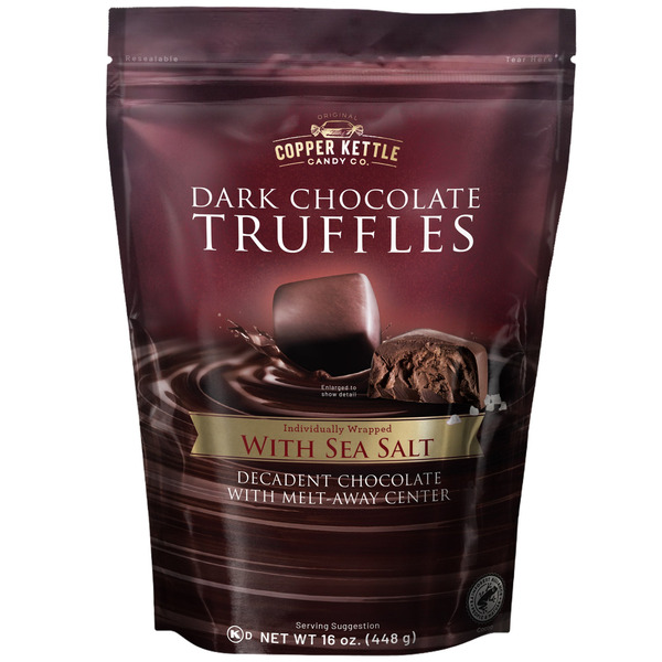 Copper Kettle Candy Co. Copper Kettle Candy Company Dark Chocolates Sea Salt Truffles, 16 oz